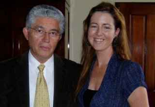 Vice President Alfio Piva and Christina Tobin